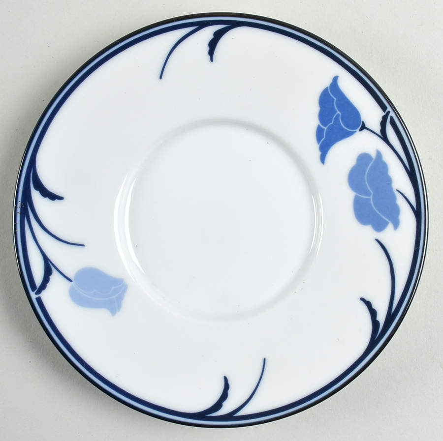 Belles Fleurs Blue Saucer by Dansk-1