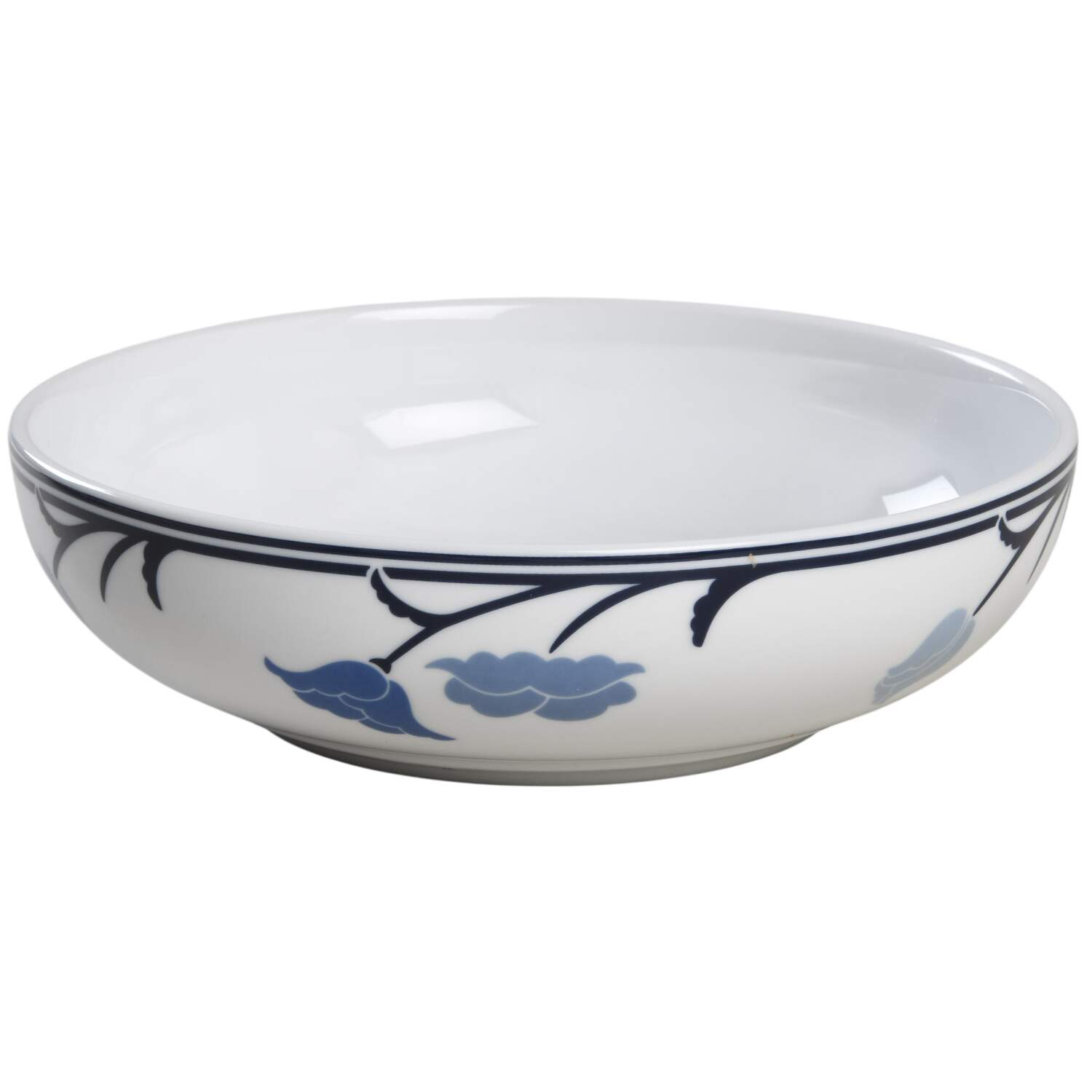 Belles Fleurs Blue 7" Round Vegetable Bowl by Dansk-1