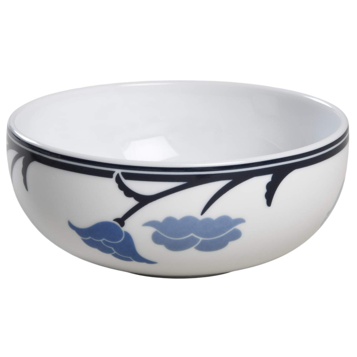 Belles Fleurs Blue Fruit/Cereal Bowl by Dansk-1