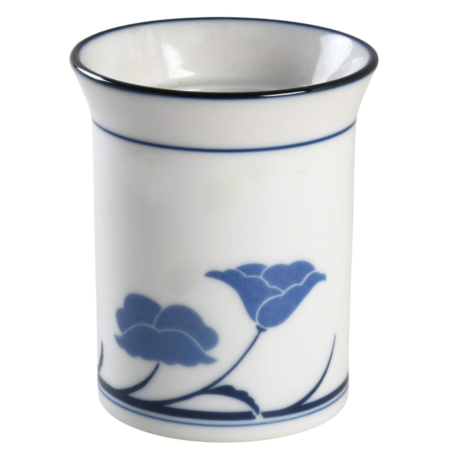 Belles Fleurs Blue Sugar Bowl No Lid by Dansk-1