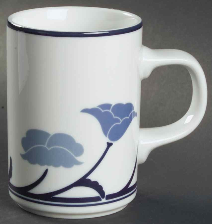 Belles Fleurs Blue Mug by Dansk-1