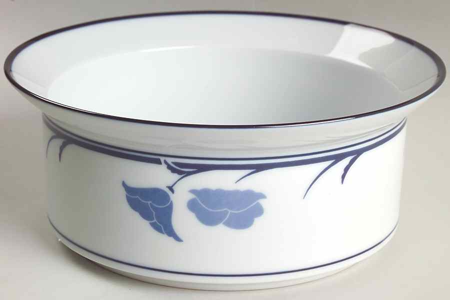Belles Fleurs Blue 7" Round Vegetable Bowl by Dansk-1