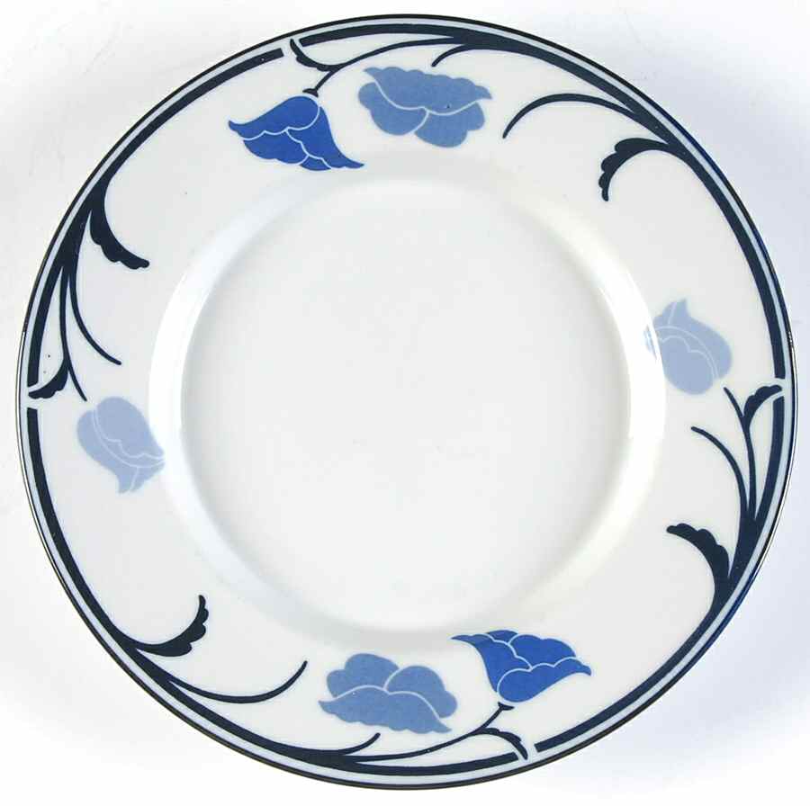 Belles Fleurs Blue Bread & Butter Plate by Dansk-1