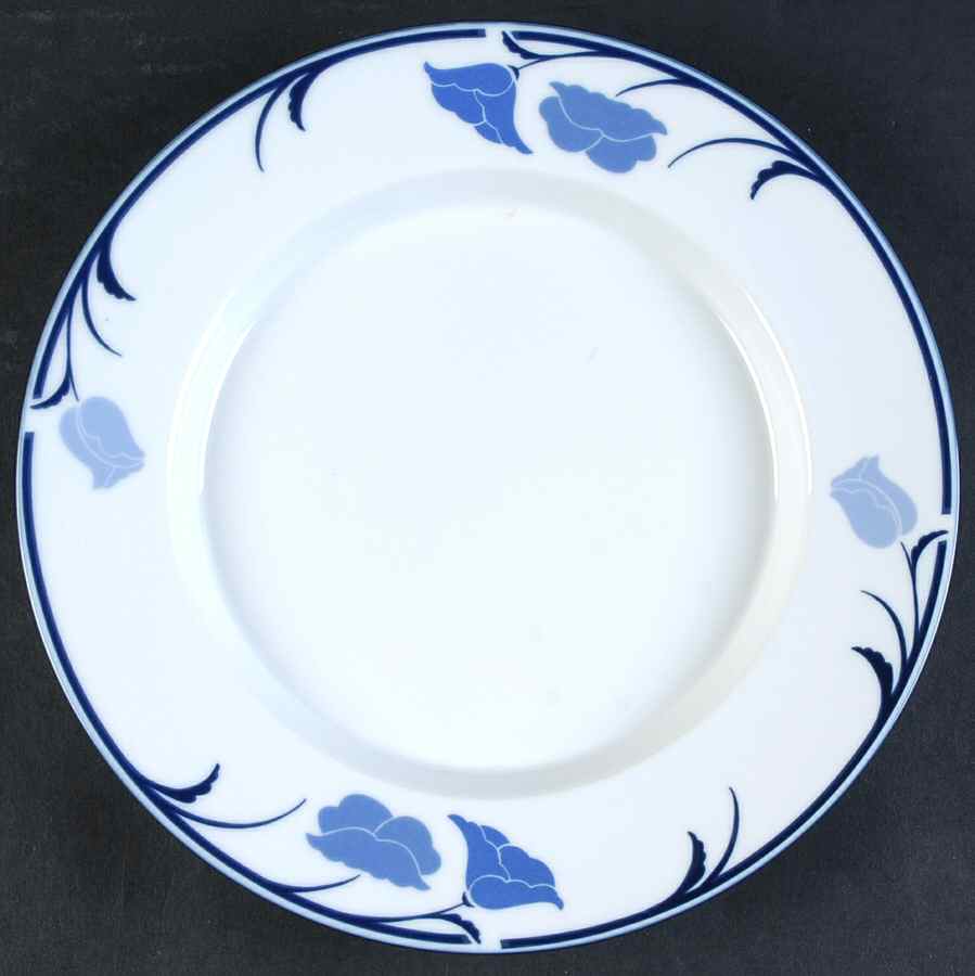 Belles Fleurs Blue Salad Plate by Dansk-1