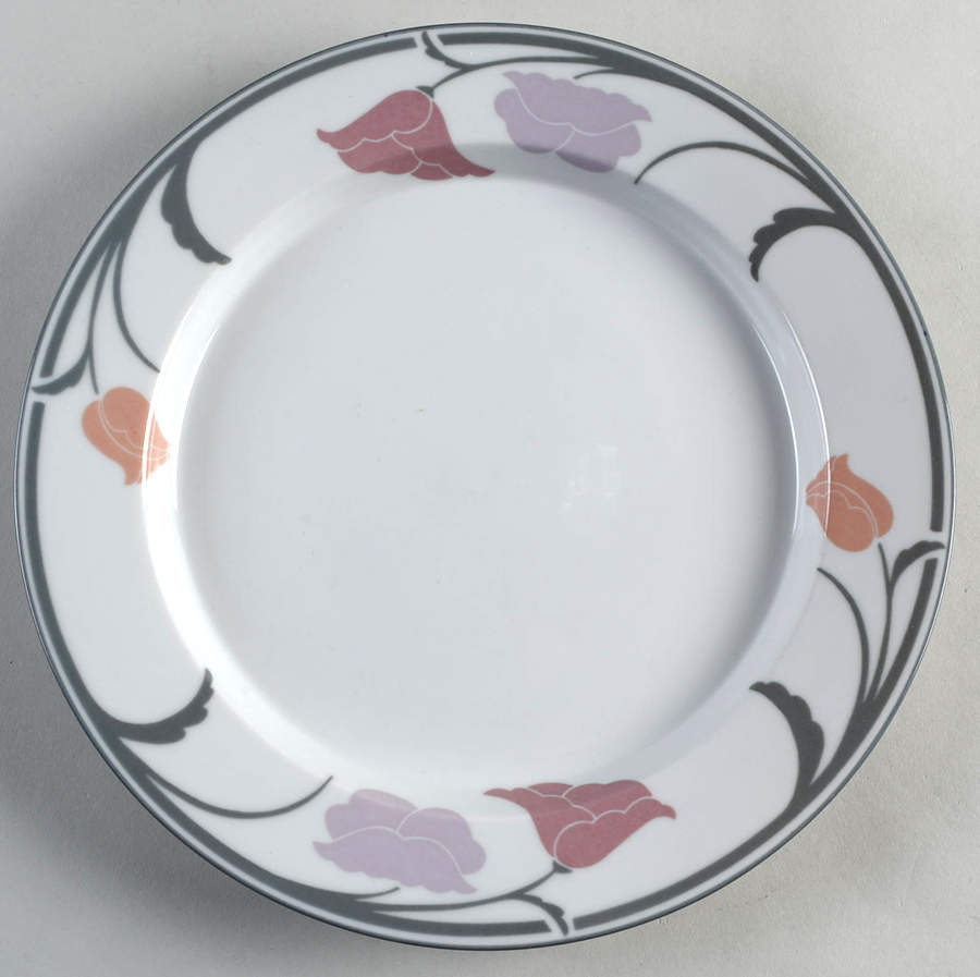 Belles Fleurs Gray Dinner Plate by Dansk-1