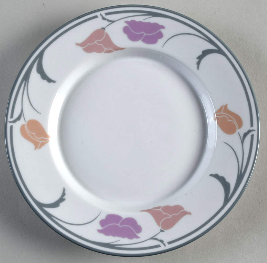 Belles Fleurs Gray Bread & Butter Plate by Dansk-1