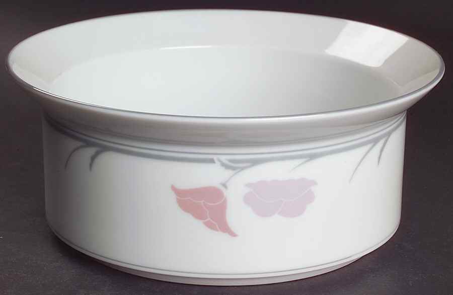 Belles Fleurs Gray 7" Round Vegetable Bowl by Dansk-1