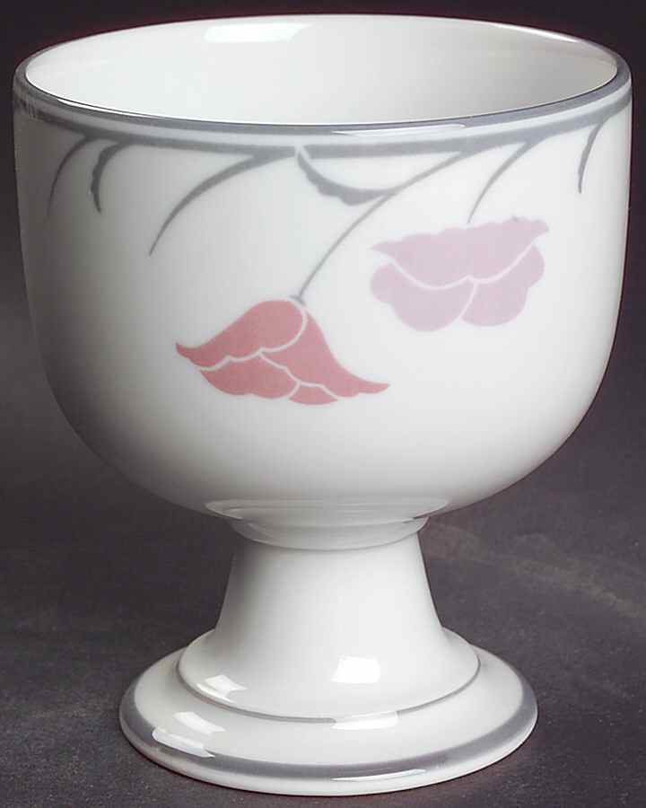 Belles Fleurs Gray China Goblet by Dansk-1