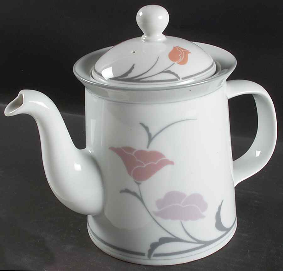 Belles Fleurs Gray Coffee Pot & Lid by Dansk-1