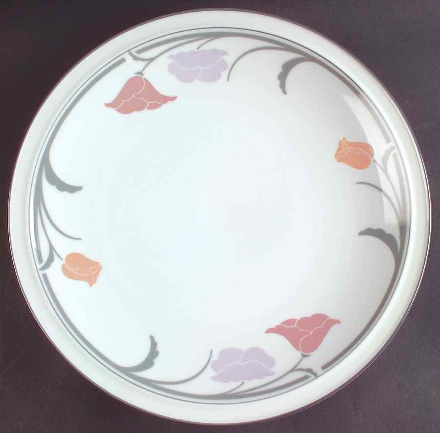 Belles Fleurs Gray Plate Wall by Dansk-1