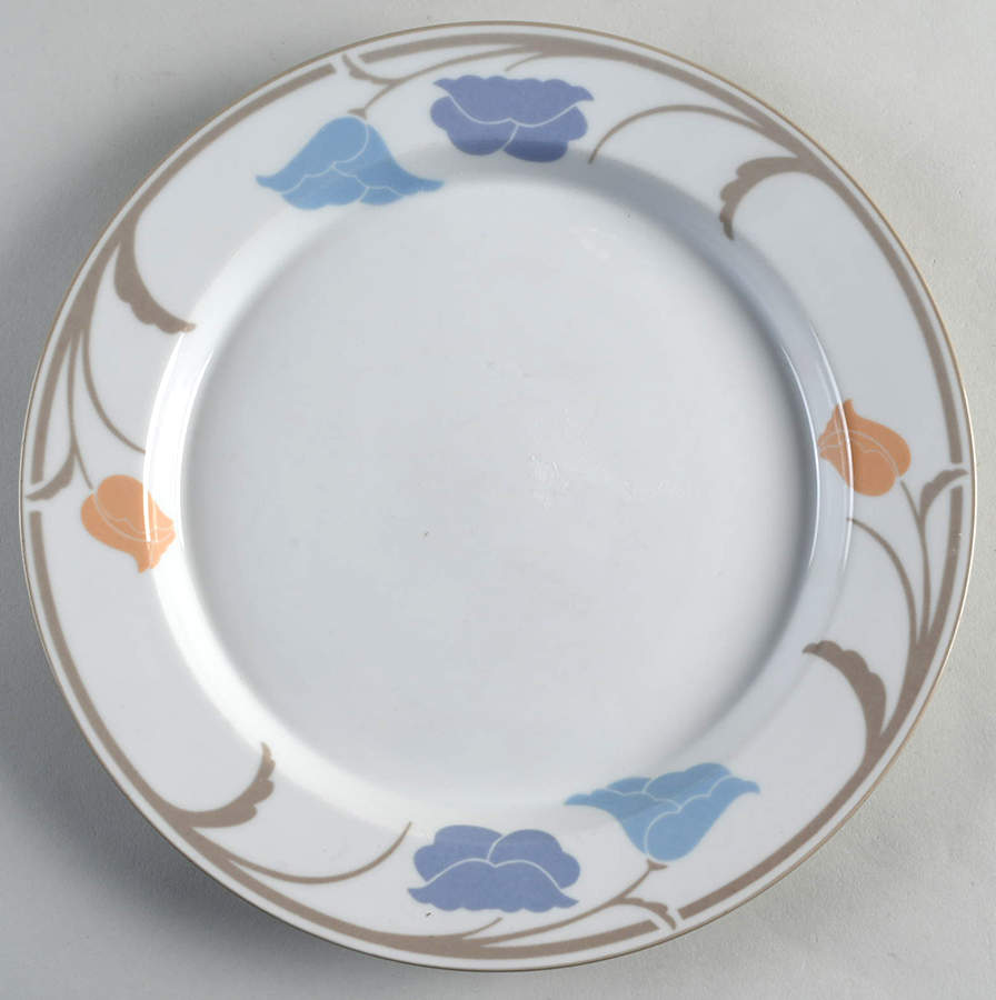 Belles Fleurs Taupe Dinner Plate by Dansk-1