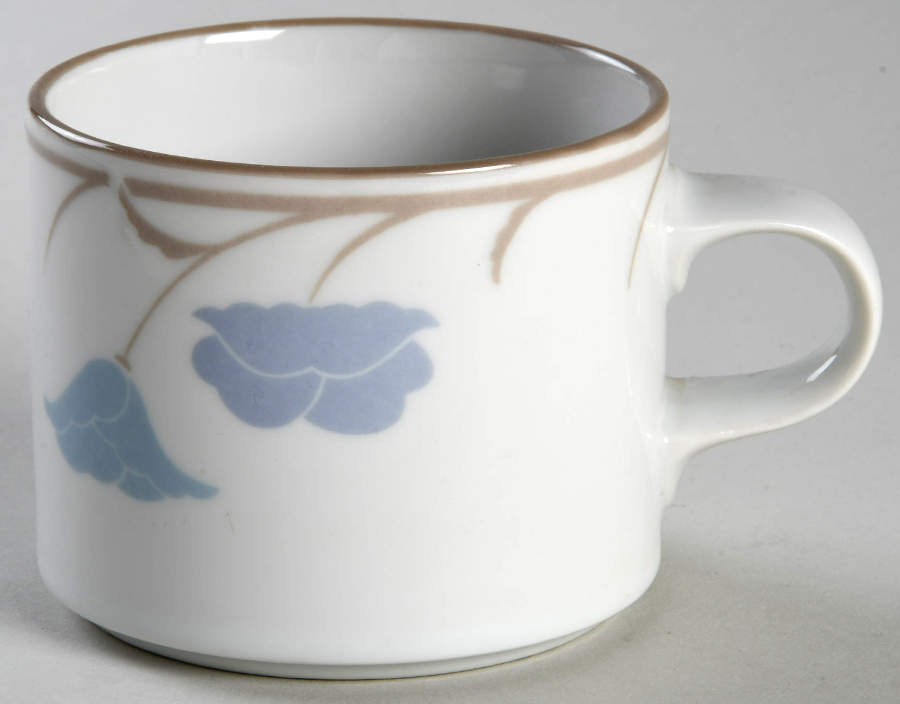 Belles Fleurs Taupe Flat Cup by Dansk-1