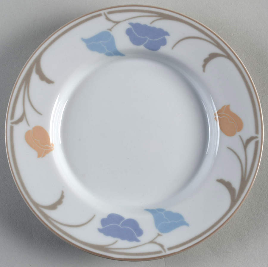 Belles Fleurs Taupe Bread & Butter Plate by Dansk-1