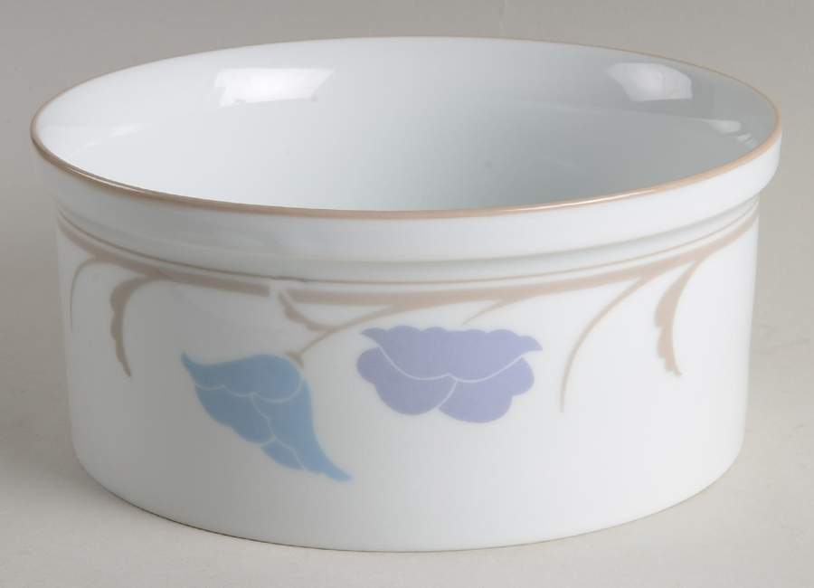 Belles Fleurs Taupe 8" Round Vegetable Bowl by Dansk-1