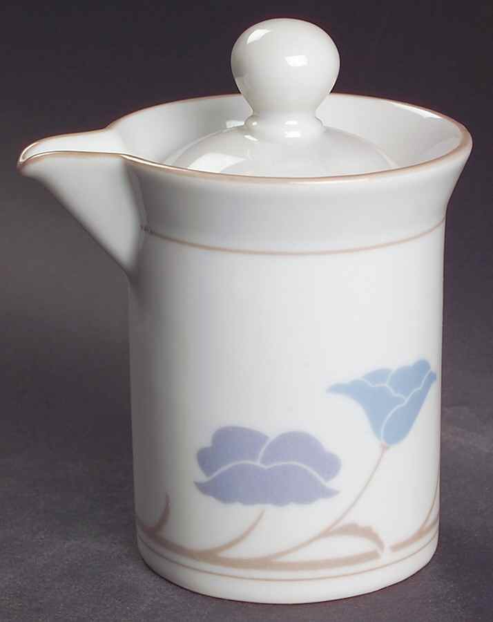 Belles Fleurs Taupe Creamer & Lid by Dansk-1