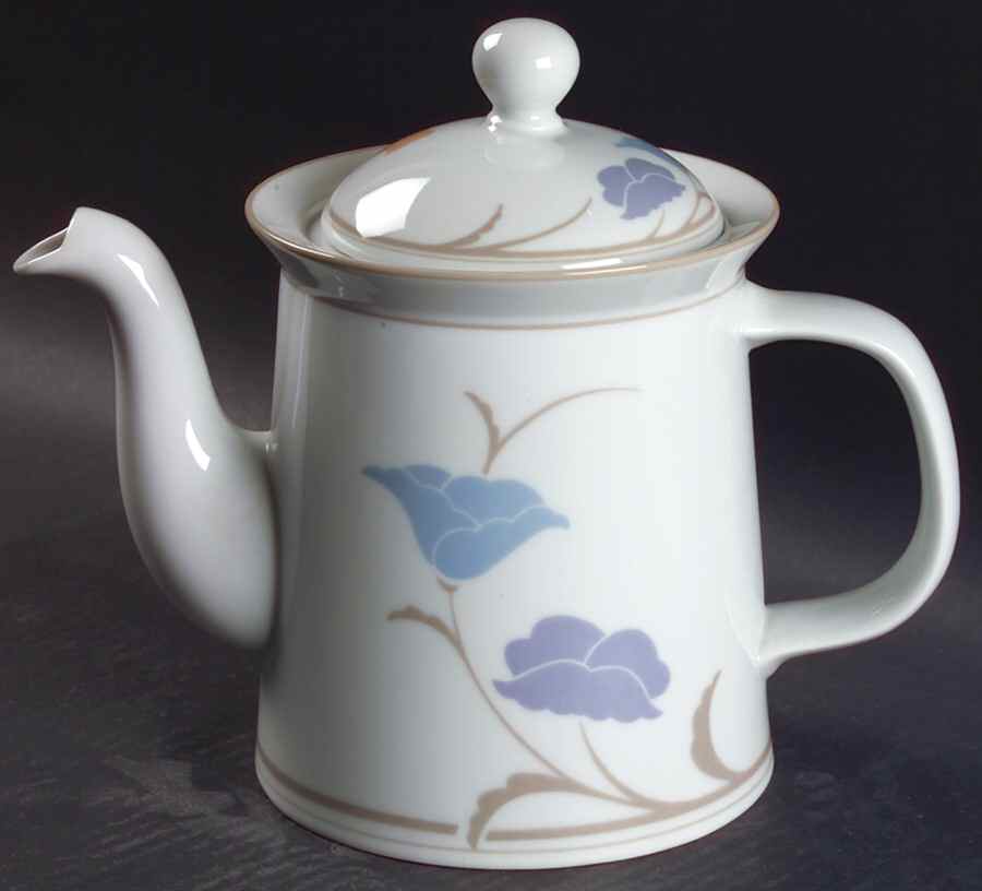 Belles Fleurs Taupe Coffee Pot & Lid by Dansk-1