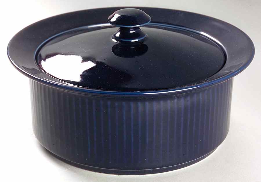 Bisserup Blue (Made In Japan) 2 Qt Round Covered Casserole by Dansk-1