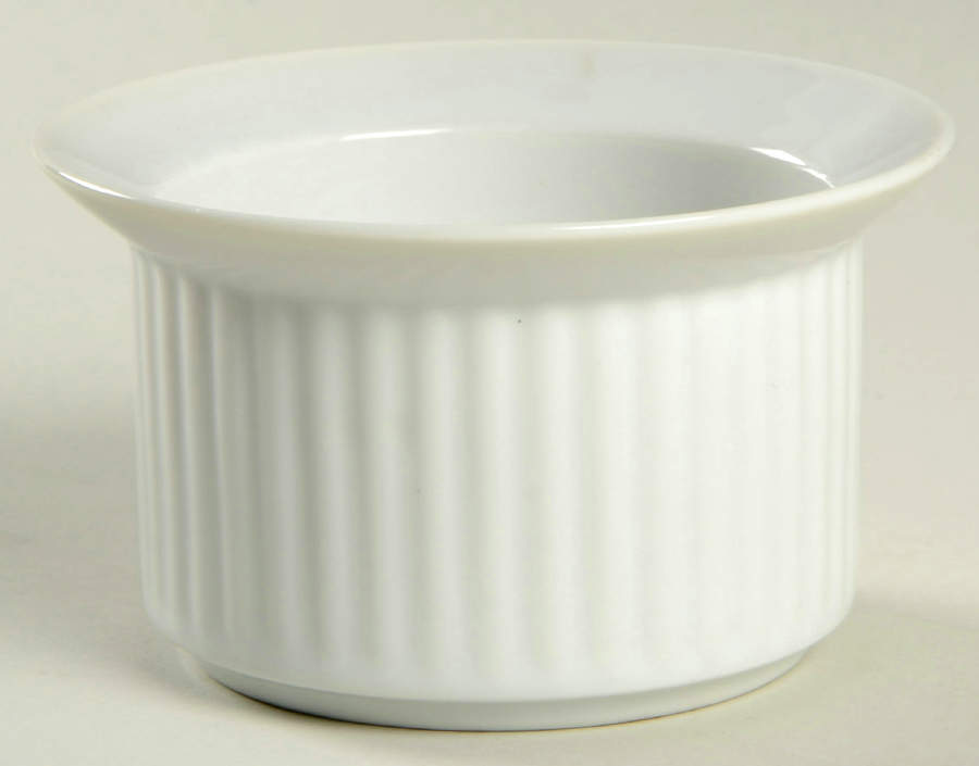 Fluted White Cafe Ramekin by Dansk-1