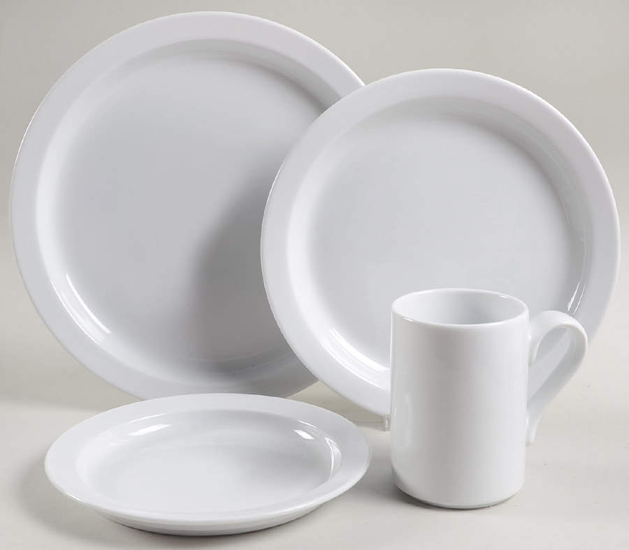 Bisserup White 4 Piece Place Setting by Dansk-1