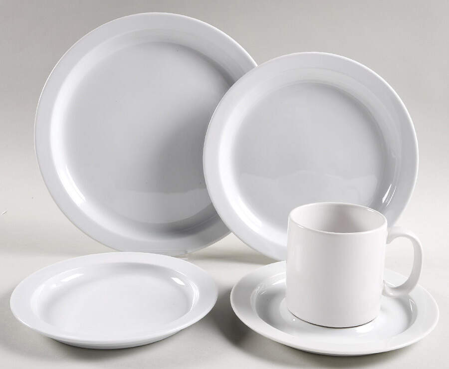 Bisserup White 5 Piece Place Setting by Dansk-1