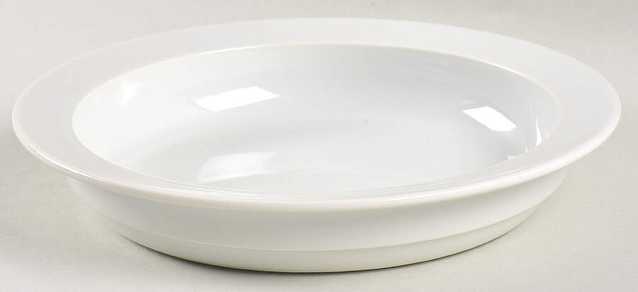 Bisserup White Rim Soup Bowl by Dansk-1