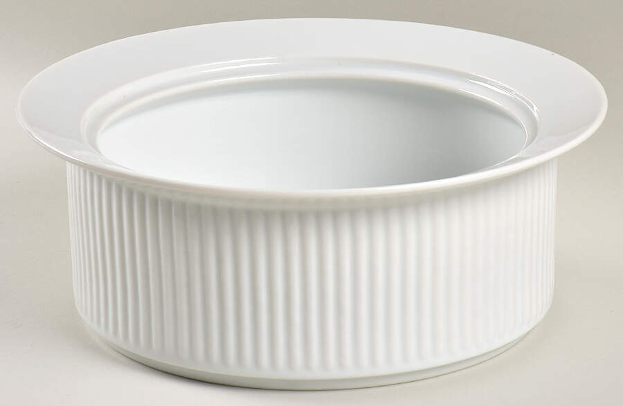 Bisserup White 2 Qt Round Covered Casserole No Lid by Dansk-1