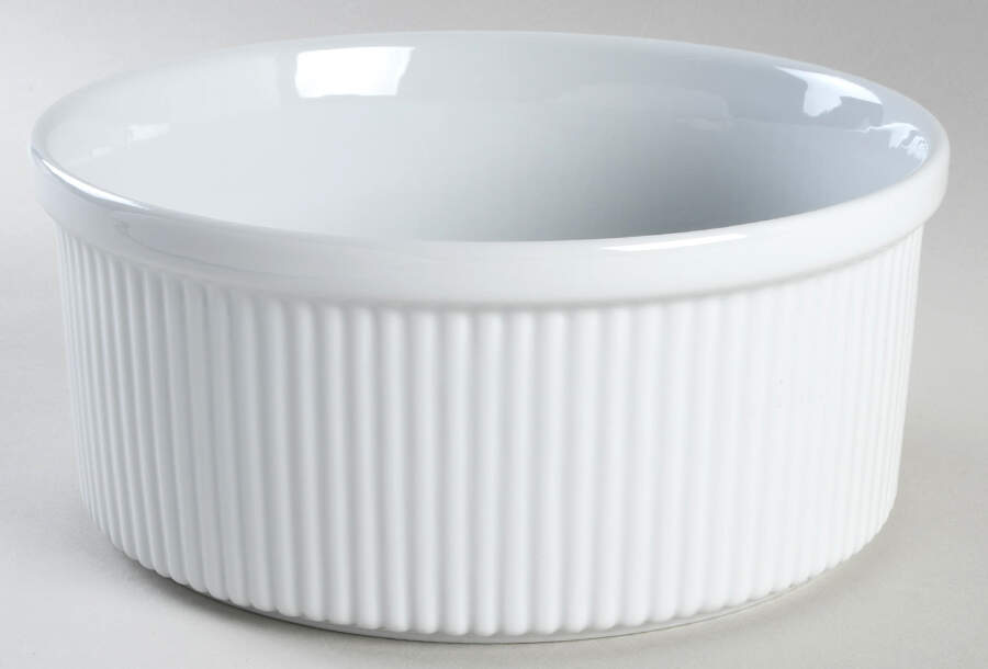 Bisserup White 8" Souffle by Dansk-1