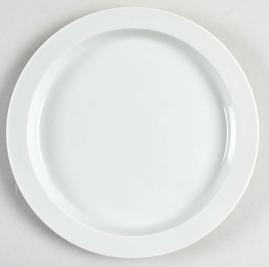 Bisserup White Salad Plate by Dansk-1