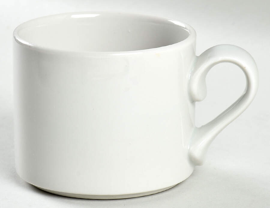 Bisserup White Flat Cup by Dansk-1