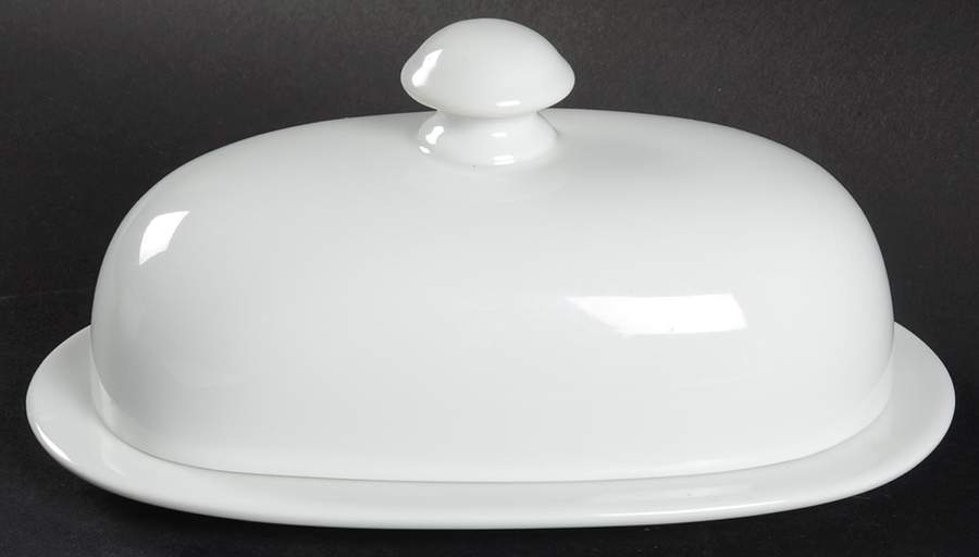 Bisserup White 1/4 Lb Covered Butter by Dansk-1