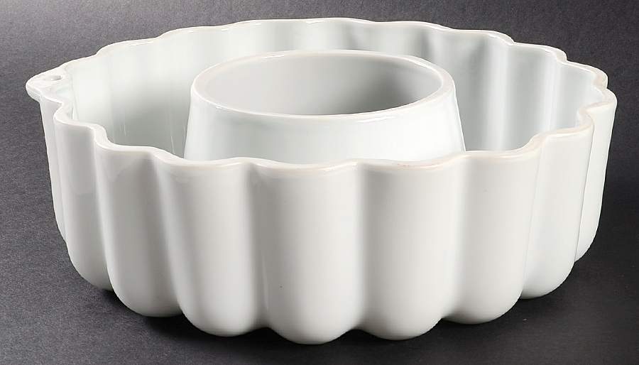 Bisserup White Jello Mold by Dansk-1
