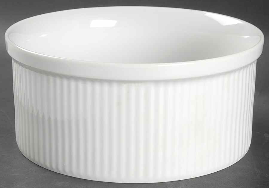Bisserup White 8" Souffle by Dansk-1