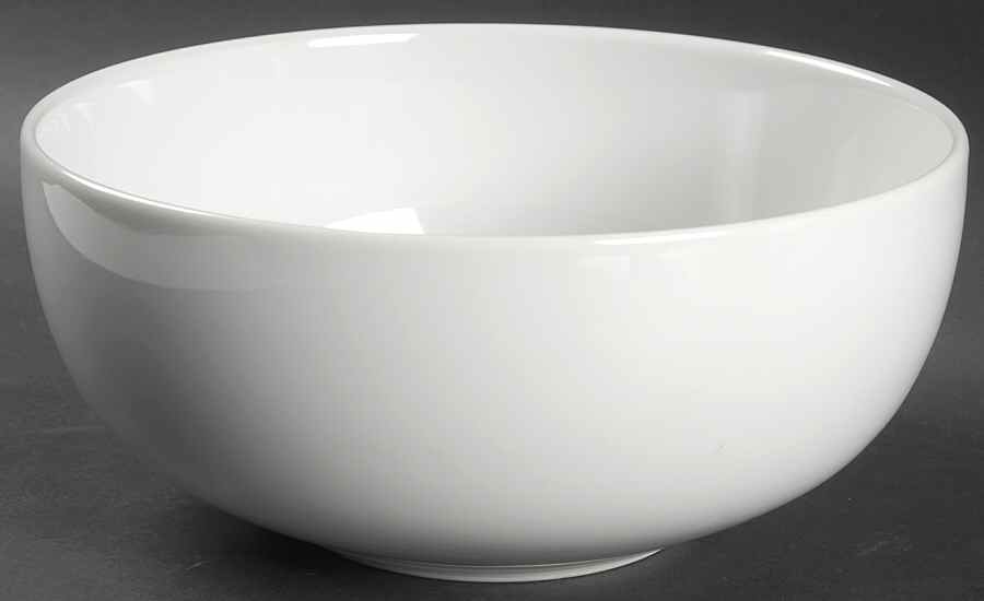 Bisserup White 8" Salad Serving Bowl by Dansk-1