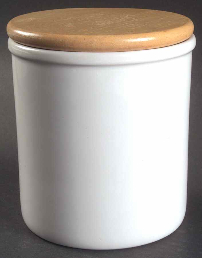 Bisserup White Medium Canister & Lid by Dansk-1