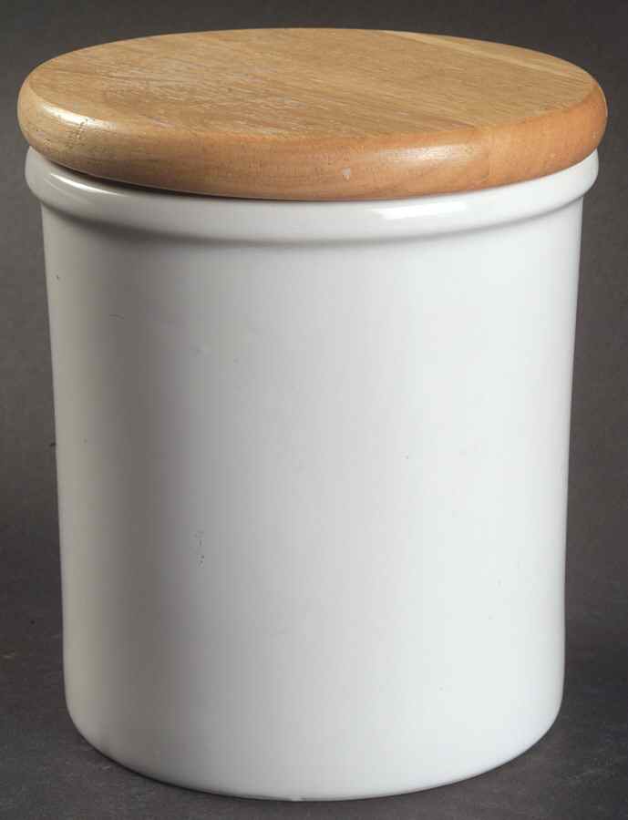 Bisserup White Small Canister & Lid by Dansk-1