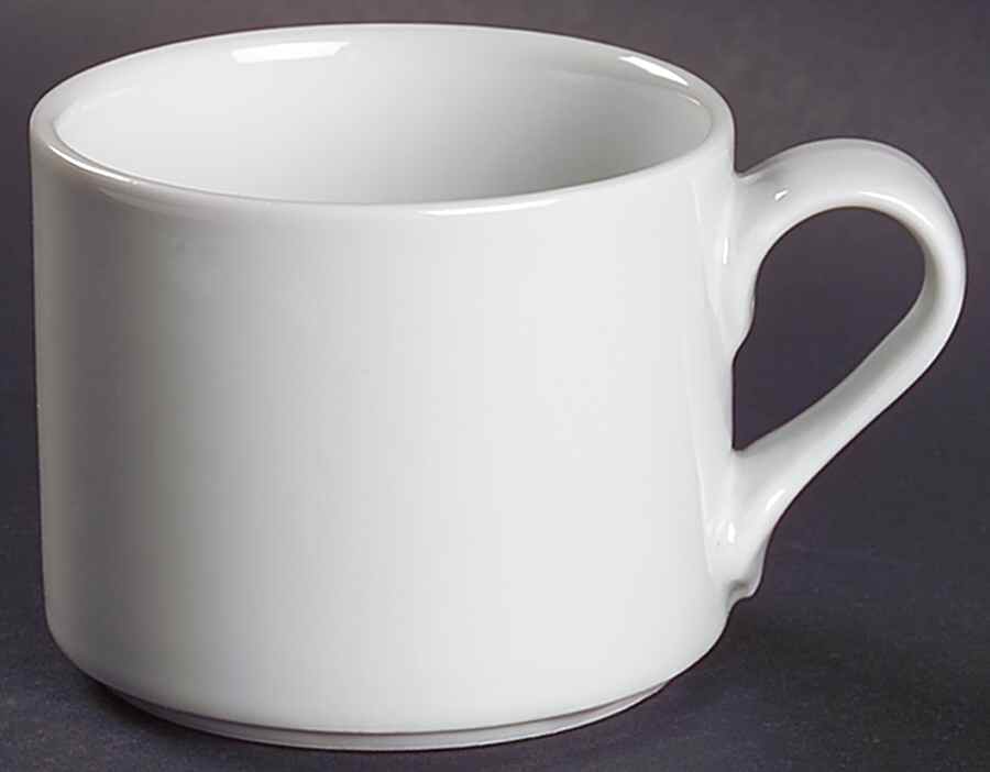 Bisserup White Flat Cup by Dansk-1