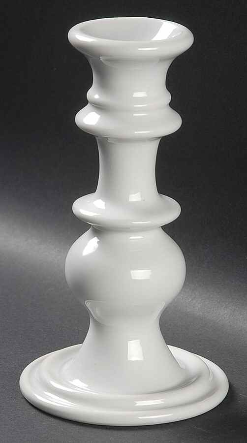 Bisserup White 6" Candlestick by Dansk-1