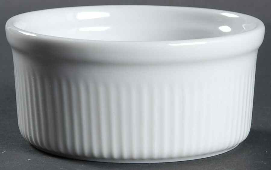 Fluted White Cafe Ramekin by Dansk-1