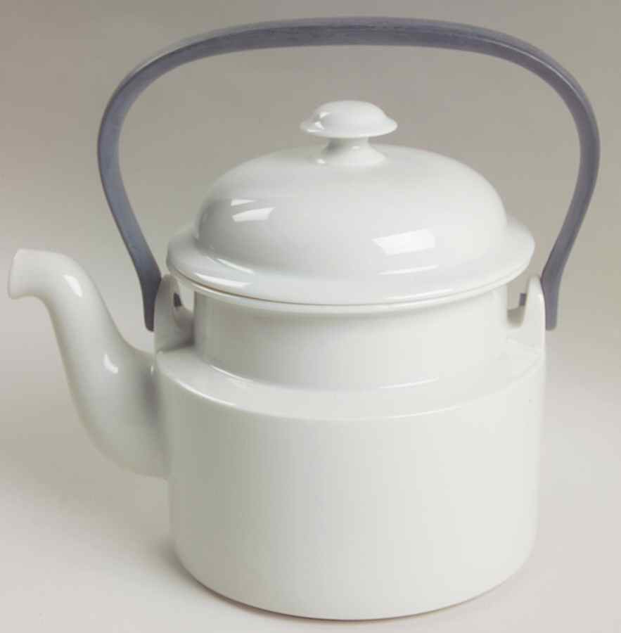 Bisserup White Teapot & Lid by Dansk-1