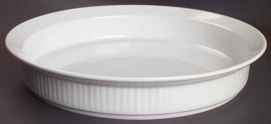 Fluted White Cafe 10" Quiche by Dansk-1