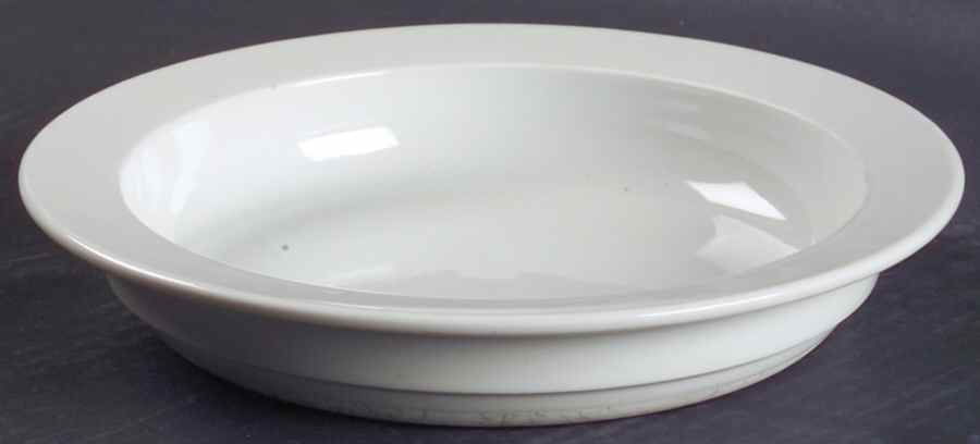 Bisserup White Rim Soup Bowl by Dansk-1
