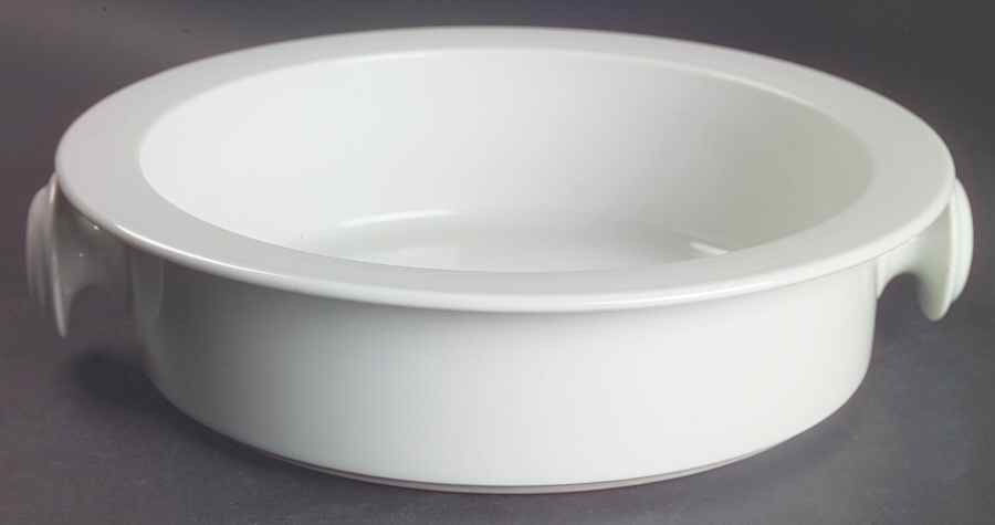 Bisserup White 10" Round Vegetable Bowl by Dansk-1