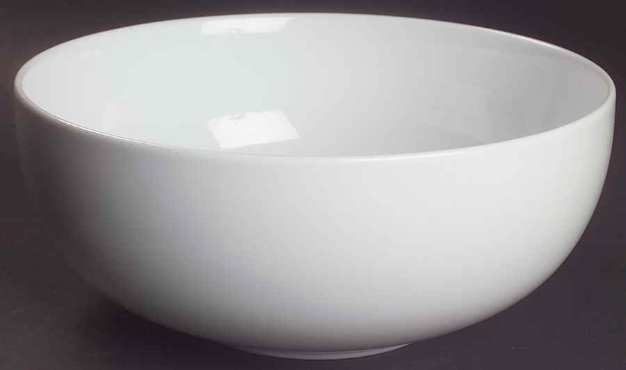 Bisserup White 8" Salad Serving Bowl by Dansk-1