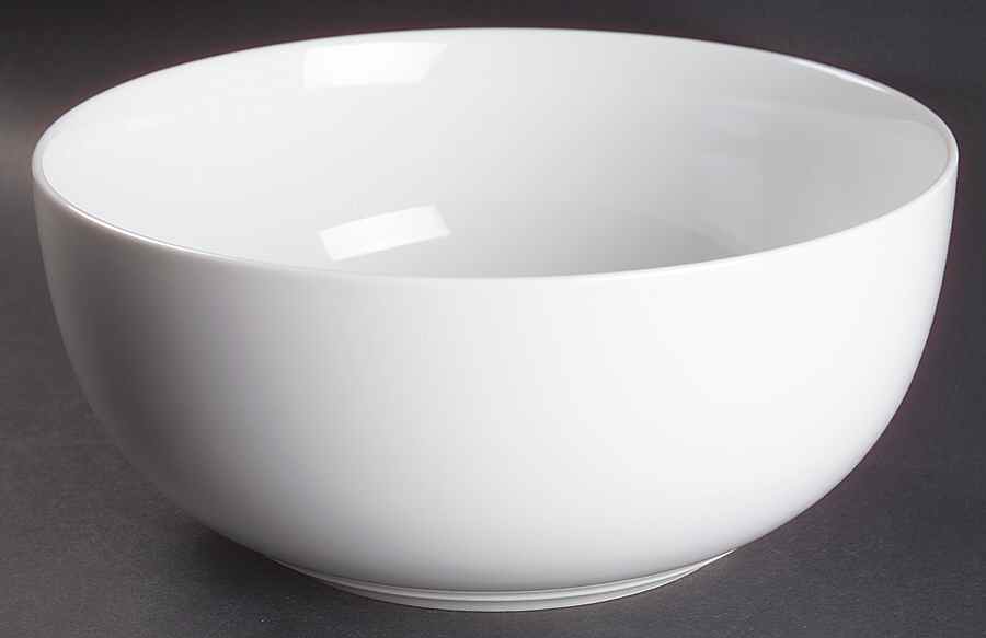 Bisserup White 8" Salad Serving Bowl by Dansk-1