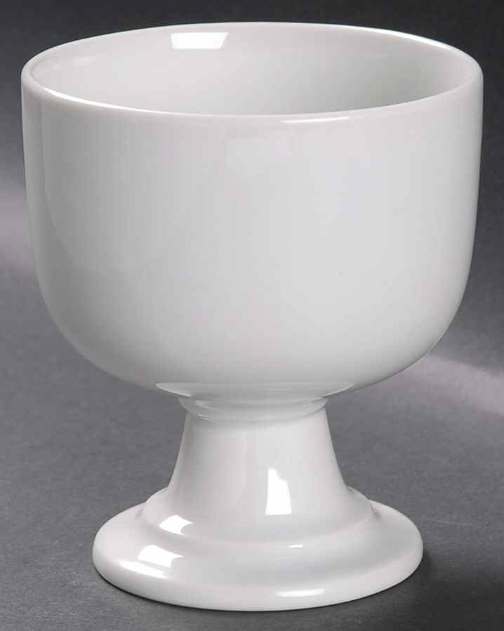 Bisserup White 12 Oz China Goblet by Dansk-1