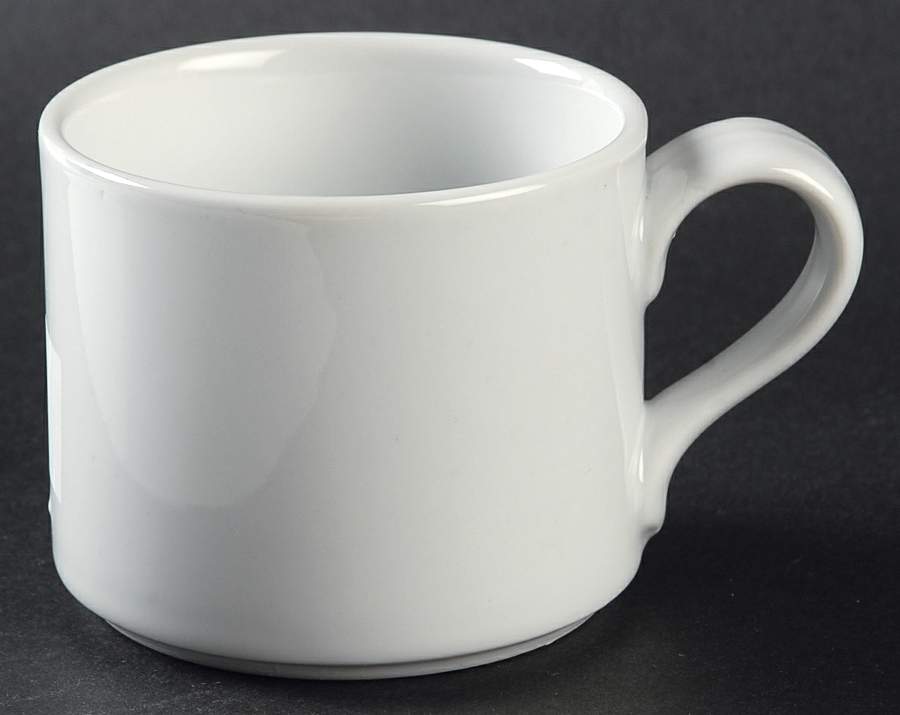 Bisserup White Flat Cup by Dansk-1