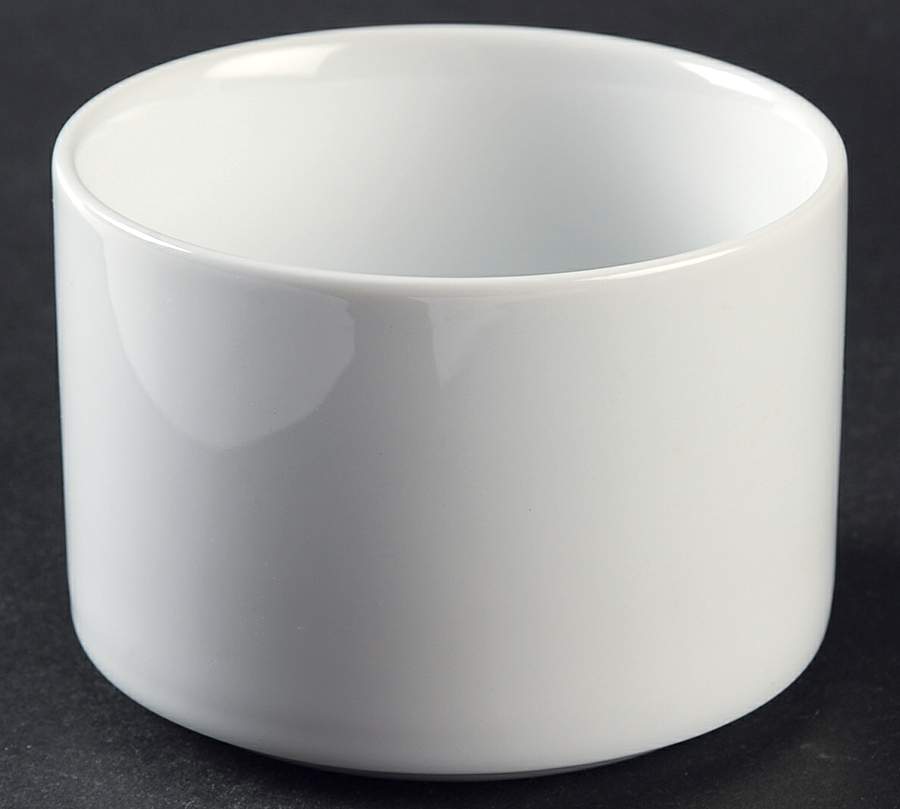 Bisserup White Sugar Bowl No Lid by Dansk-1