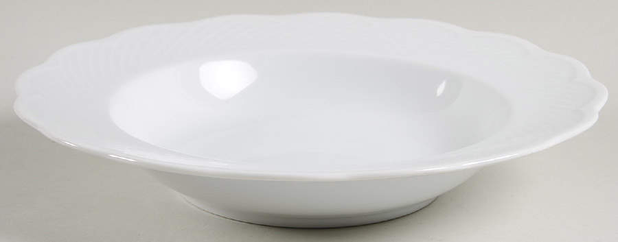 Blanc Large Rim Soup Bowl by Dansk-1