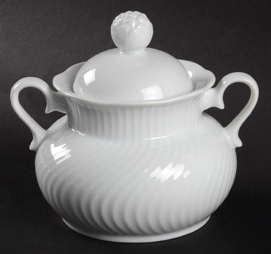 Blanc Sugar Bowl & Lid by Dansk-1
