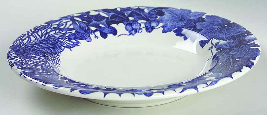 Blue Elm Large Rim Soup Bowl by Dansk-1